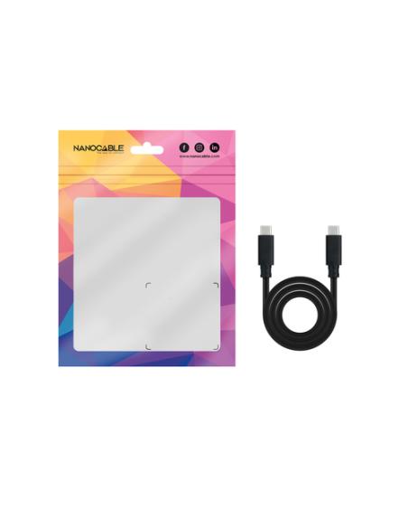 Nanocable Cable USB 3.1 Gen2 10Gbps 5A, 4K/60Hz, USB-C/M-USB-C/M, Negro, 2 m