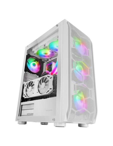 Mars Gaming MC-KX, Torre Gaming Premium E-ATX, Sistema CPU Freezer, 5 Ventiladores ARGB Ultra-silenciosos, Controladora ARGB y M
