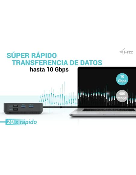 i-tec USB-C HDMI Dual DP Docking Station with Power Delivery 100 W