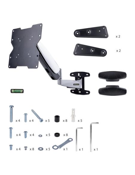 StarTech.com Soporte VESA de Pared para TV de 23 a 55 Pulgadas - Soporte Mural VESA - Ajustable con Movimiento Total - Brazo Col