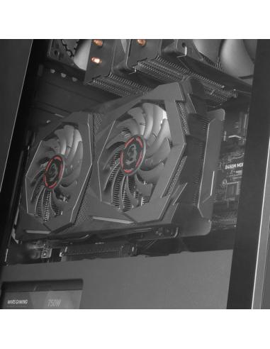 Mars Gaming MC-PRO2, Torre Profesional E-ATX, Sistema CPU Freezer, 5 Ventiladores Ultra-silenciosos y Frontal Metal-Mesh, Color 