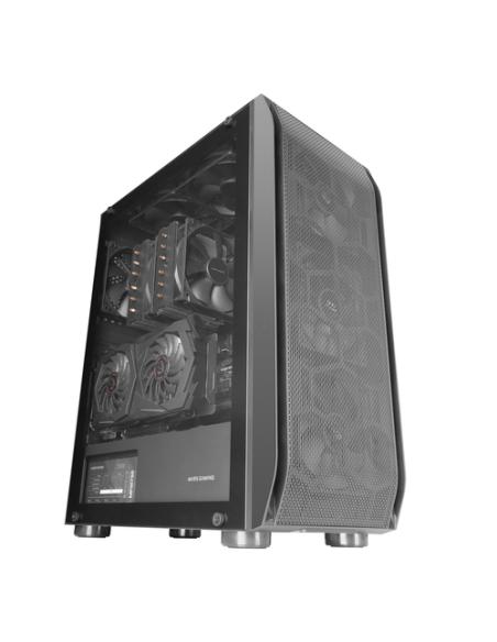 Mars Gaming MC-PRO2, Torre Profesional E-ATX, Sistema CPU Freezer, 5 Ventiladores Ultra-silenciosos y Frontal Metal-Mesh, Color 