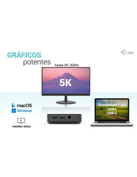 i-tec USB-C HDMI Dual DP Docking Station with Power Delivery 100 W + Universal Charger 100 W