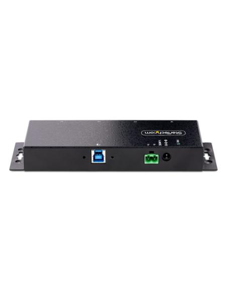 StarTech.com Hub Industrial USB 3.0 de 5Gbps de 4 Puertos - Concentrador USB con Protección de Picos y Descargas ESD - Ladrón US
