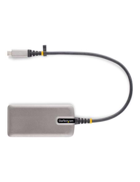 StarTech.com Adaptador Multipuertos USB-C - Docking Station USB Tipo C HDMI 4K60 - Hub Ladrón USB 3.0 de 3 Puertos - Entrega de 
