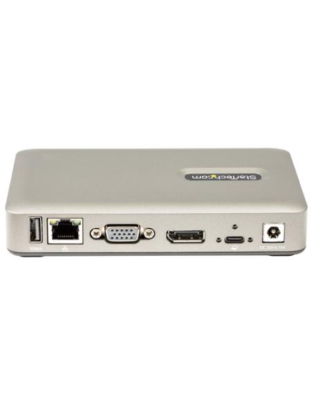 StarTech.com Docking Station USB C - USB-C a DisplayPort 4K 30Hz o VGA - Carga con Entrega de Alimentación PD de 65W - Hub USB 3