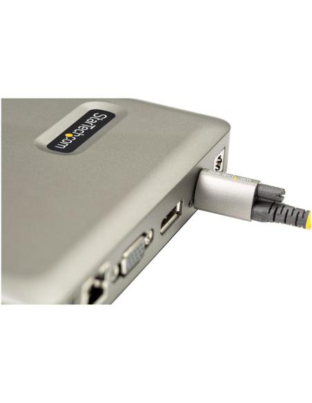 StarTech.com Docking Station USB C - USB-C a DisplayPort 4K 30Hz o VGA - Carga con Entrega de Alimentación PD de 65W - Hub USB 3
