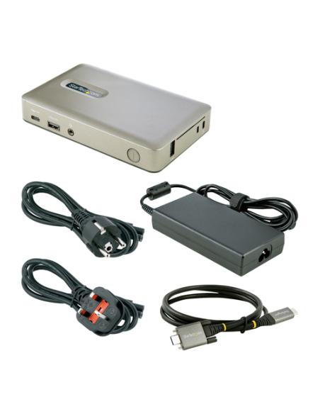 StarTech.com Docking Station USB C - USB-C a DisplayPort 4K 30Hz o VGA - Carga con Entrega de Alimentación PD de 65W - Hub USB 3