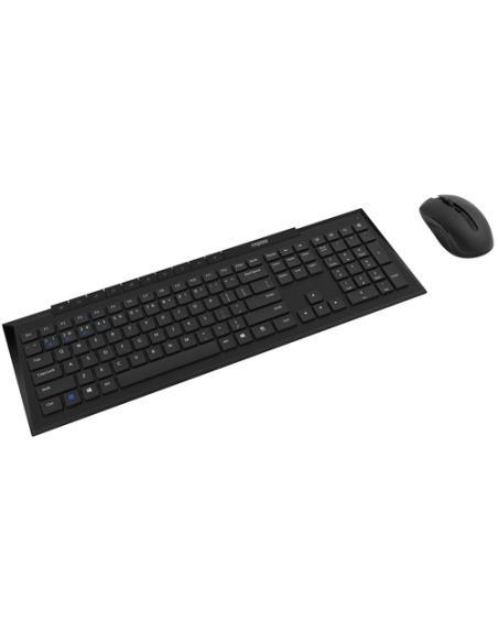 Rapoo 8210M teclado Ratón incluido Universal Bluetooth QWERTY Negro