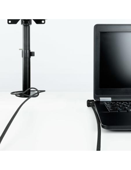TooQ Cable de Seguridad con Llave para Portátiles 1.5 metros, Gris Oscuro