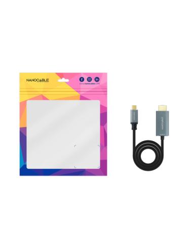 Nanocable Cable Conversor USB-C a HDMI 2.1 8K@60HZ 1.8m, Negro