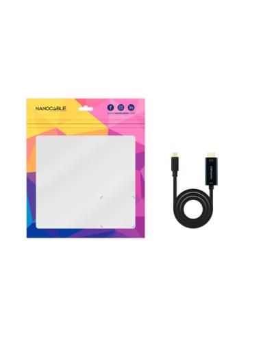 Nanocable Cable Conversor USB-C a HDMI 1.4 4K@30HZ 3 m, Negro