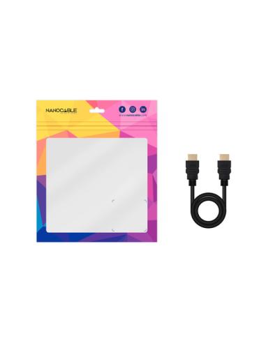 Nanocable Cable HDMI V2.0 4K@60Hz 18Gbps A/M-A/M, 2 m, Negro