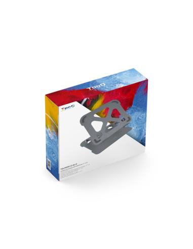 TooQ Soporte Elevador de Aluminio Ajustable Ergonómico para Portátiles, Gris
