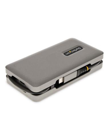 StarTech.com Adaptador Multipuertos USB-C - HDMI 4K a 60Hz VGA - Hub Ladrón USB de 3 Puertos - Power Delivery de Paso de 100W - 