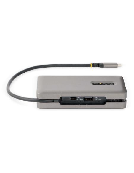 StarTech.com Adaptador Multipuertos USB-C - HDMI 4K a 60Hz VGA - Hub Ladrón USB de 3 Puertos - Power Delivery de Paso de 100W - 