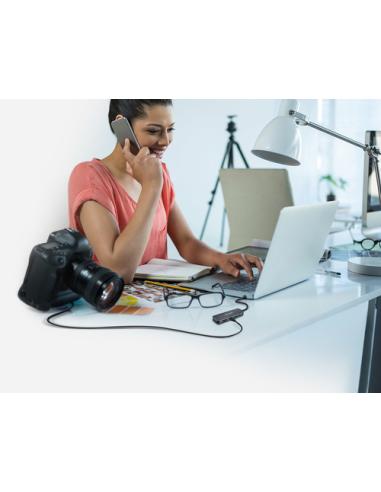 D-Link DUB-2325 base para portátil y replicador de puertos USB Tipo C Gris