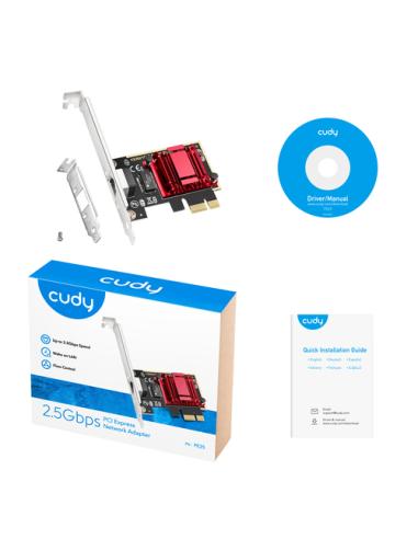 Cudy PE25 adaptador y tarjeta de red Interno Ethernet