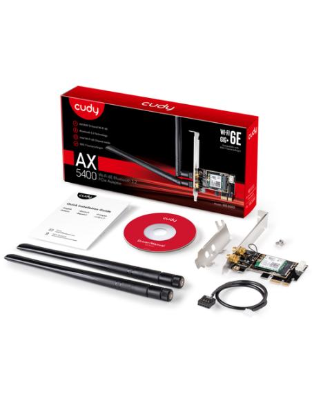 Cudy WE3000 adaptador y tarjeta de red Interno WLAN / Bluetooth 2400 Mbit/s