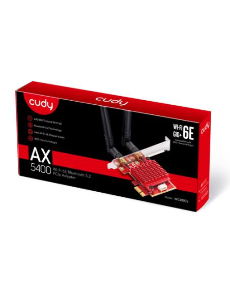 Cudy WE3000S adaptador y tarjeta de red Interno WLAN / Bluetooth 2400 Mbit/s