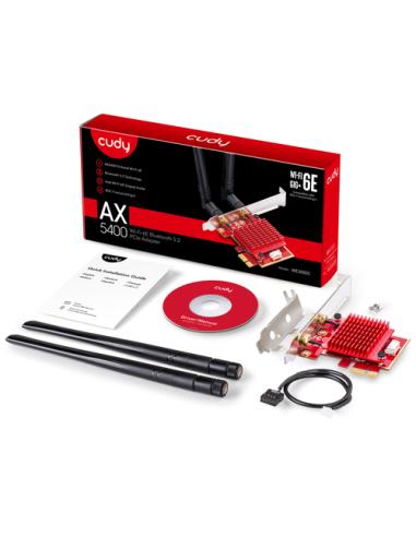 Cudy WE3000S adaptador y tarjeta de red Interno WLAN / Bluetooth 2400 Mbit/s