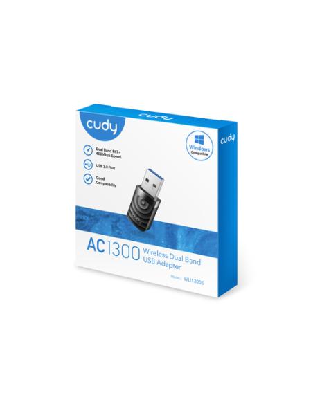 Cudy WU1300S adaptador y tarjeta de red WLAN 867 Mbit/s