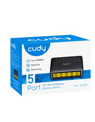 Cudy GS105D switch Gigabit Ethernet (10/100/1000) Negro