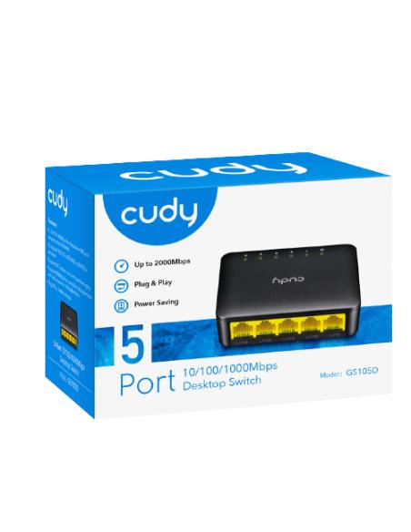 Cudy GS105D switch Gigabit Ethernet (10/100/1000) Negro