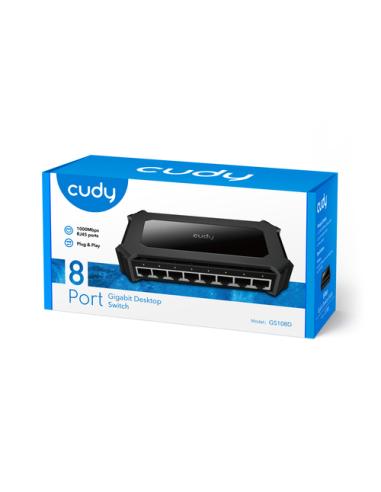 Cudy GS108D switch Gigabit Ethernet (10/100/1000) Negro