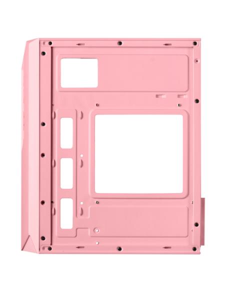 Mars Gaming MC-S1, Caja PC Compacta Gaming Micro-ATX, Iluminación ARGB 12 Modos, Ventilador FRGB, Ventana Lateral Completa RGB, 
