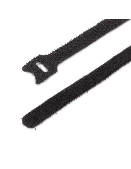 StarTech.com Bridas de 15cm de Gancho y Bucle - Paquete de 50 - Tiras/Envolturas Reusables para Gestión de Cableado - Cintas Aut