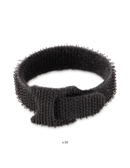 StarTech.com Bridas de 15cm de Gancho y Bucle - Paquete de 50 - Tiras/Envolturas Reusables para Gestión de Cableado - Cintas Aut