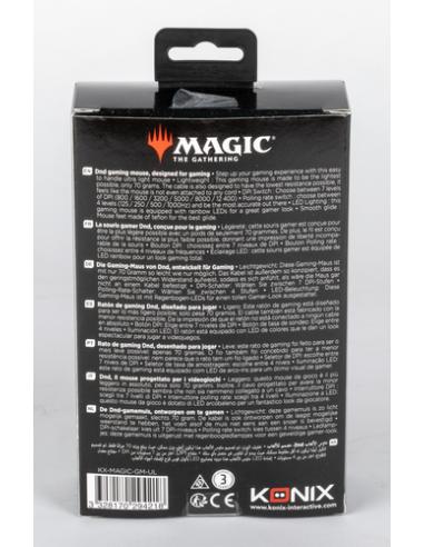 Konix KX MAGIC ULTRA LIGHT MOUSE ratón Juego Ambidextro USB tipo A Óptico 12400 DPI
