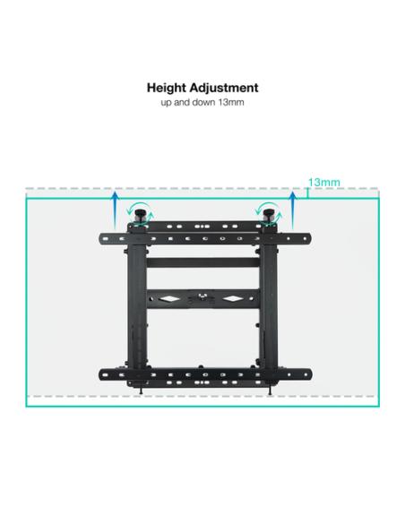 TooQ Soporte Video Wall de Pared para Pantalla 45"-70", Negro