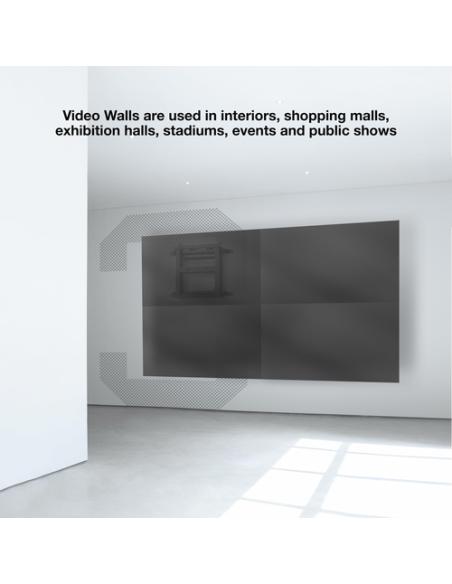 TooQ Soporte Video Wall de Pared para Pantalla 45"-70", Negro