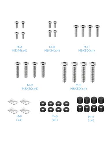 TooQ Soporte Video Wall de Pared para Pantalla 45"-70", Negro