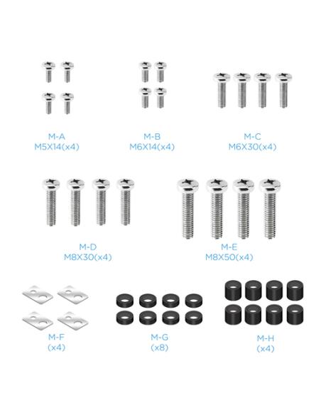 TooQ Soporte Video Wall de Pared para Pantalla 45"-70", Negro