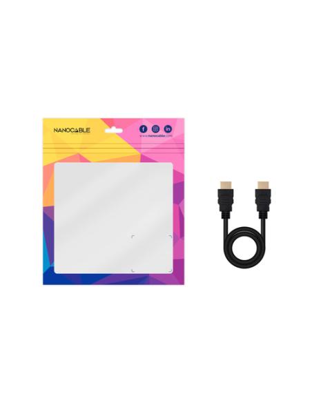 Nanocable Cable HDMI V2.0 4K@60Hz 18Gbps A/M-A/M, 1.5 m, Negro