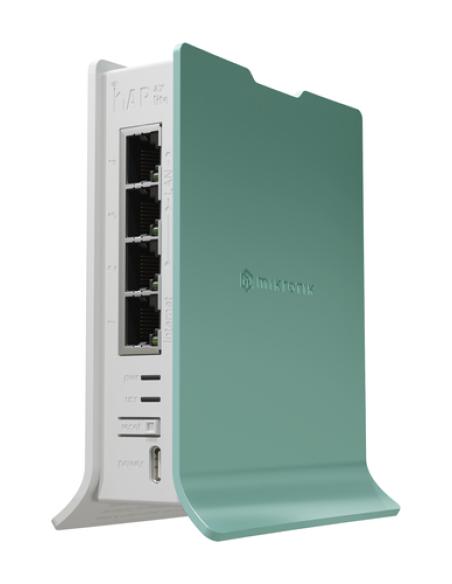 Mikrotik hAP router inalámbrico Gigabit Ethernet Banda única (2,4 GHz) Verde, Blanco