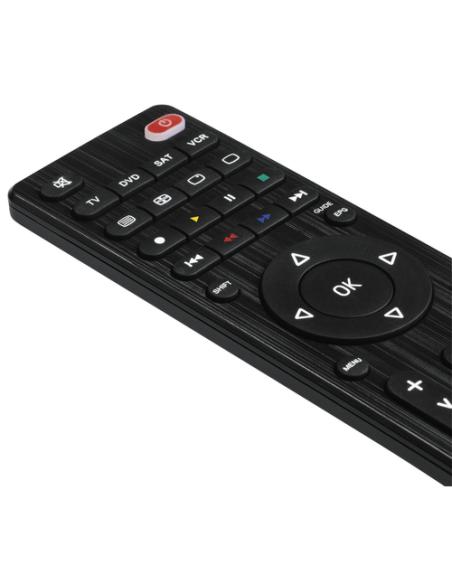 Hama | Mando de TV universal, para manejar hasta 4 aparatos, compatible con más de 1000 aparatos, color negro