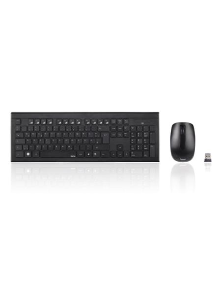 Hama 69182664 teclado Ratón incluido Hogar RF inalámbrico QWERTY Español Negro