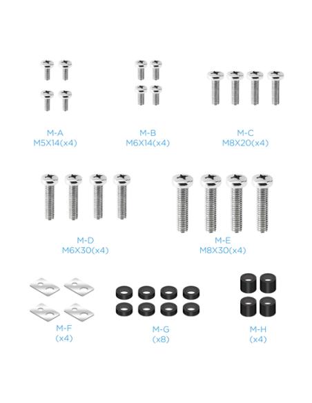 TooQ Soporte Video Wall de Pared para Pantalla 45”- 70”, Negro