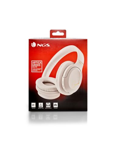 NGS ARTICA GREED Auriculares Inalámbrico y alámbrico Diadema Llamadas/Música USB Tipo C Bluetooth Blanco