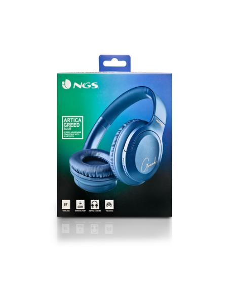 NGS ARTICA GREED Auriculares Inalámbrico y alámbrico Diadema Llamadas/Música USB Tipo C Bluetooth Azul