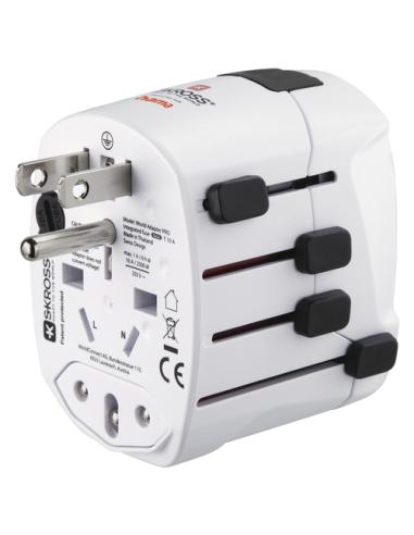 Hama World Travel Pro adaptador de enchufe eléctrico Universal Blanco