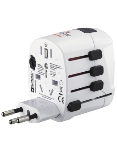 Hama World Travel Pro adaptador de enchufe eléctrico Universal Blanco
