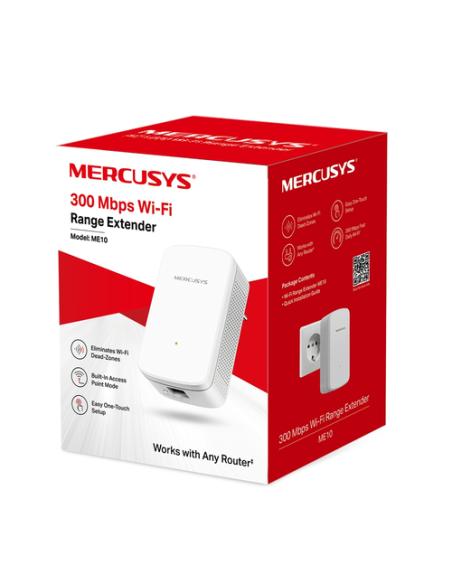Mercusys ME10 ampliador de red Repetidor de red Blanco 10, 100 Mbit/s