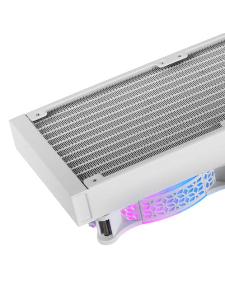 Mars Gaming ML-ULTRA360 Blanco, Refrigeración Líquida CPU, TDP 650W, Espejo Infinito, 3 Ventiladores Silenciosos FDB ARGB, Tubos
