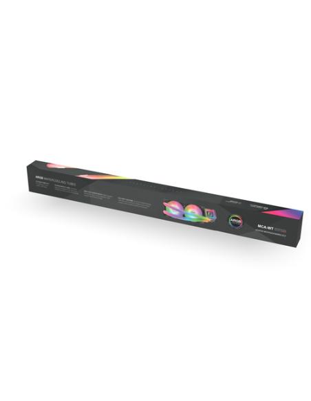 Mars Gaming MCA-WT, Funda ARGB para Tubos de Refrigeración Líquida, 30 LEDs Ultra Brillantes Personalizables ARGB, Silicona Eco 