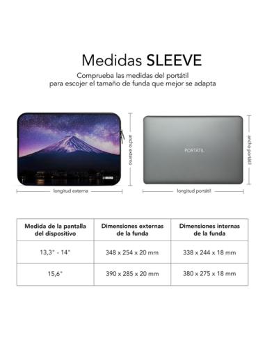 SUBBLIM Funda Ordenador Neopreno Trendy Sleeve Neo Mountain 15,6"